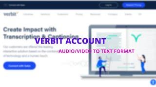 How To Create Verbit Account #Verbit Account #Verbit