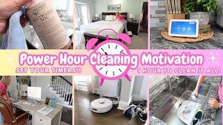 Clean With Me POWER HOUR  | Speed Cleaning Motivation| Quick Home Reset