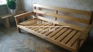 DIY Simple Wooden Indoor Sofa | How to Build  / Evde Ahşaptan Koltuk Nasıl Yapılır