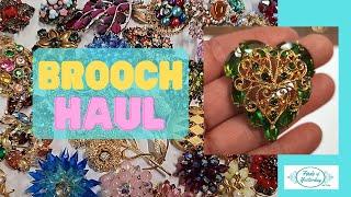 Gorgeous Brooch Haul With Lots of Bling | Tips on Identification of Age