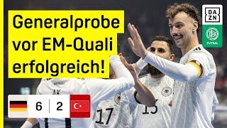 Traumtore am laufenden Band! Deutschland schießt Türkei ab: Deutschland - Türkei 6:2 | Futsal | DAZN