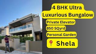 4 BHK Ultra Luxurious Bungalow For Sale @ Shela | 850 Sqyrd Construction | Bungalow in Ahmedabad