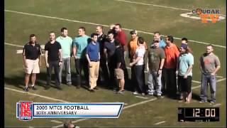 Members of First MTCS Team Recognized during the Fayetteville Game