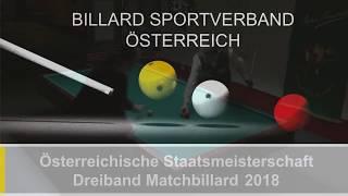 Dreiband Staatsmeisterschaft 2018 - Finale Herren - Scivacz gegen Efler