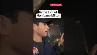 WATCH: An eerie look in the eye of Hurricane Milton