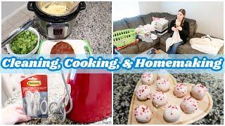 ULTIMATE CLEAN WITH ME, COOKING, & HOMEMAKING | Homemaking Motivation