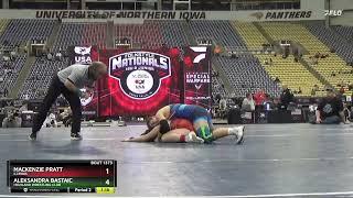 2024 Junior Girls Folkstyle Nationals: Aleksandra Bastaic vs Mackenzie Pratt: 140 Ibs Finals