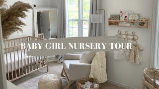 BABY GIRL NURSERY TOUR | BOHO + NEUTRAL | LESS THAN $1000!