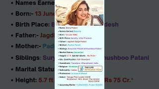 Disha Patani Biography #shorts #youtubeshorts #dishapatani #bollywood #love