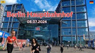 Berlin Hauptbahnhof /Berlin 4K Walking Tour 2024 | Berlin Central Station (Berlin HBF)