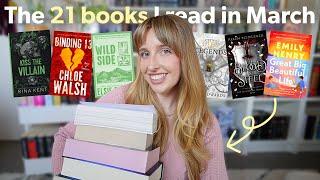 The 21 books I read in March  March reading wrap up