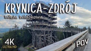 Wieża Widokowa Krynica Zdrój POV (4K)