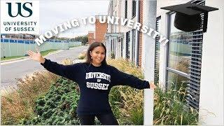 MOVING TO UNIVERSITY OF SUSSEX VLOG AND DECORATING MY ROOM WITH DESENIO 2019 | Cynthia Royer