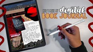 How I Make My Digital Reading Journal Pages // 2022