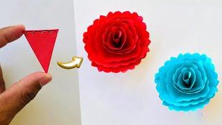 How To Make Paper Rose Easy | Diy Paper Rose Flower