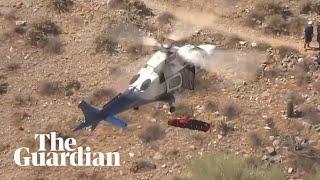 Helicopter rescue of injured hiker in Arizona spins out of control