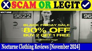 Nocturne Clothing Reviews (Nov 2024) - Is This A Legit Website? Find Out! | Scam Inspecter