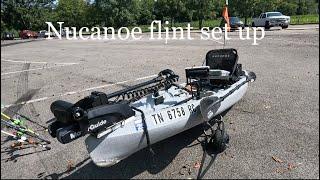 Nucanoe Flint Bass Fishing Set up (motor-guide xi3 and more)