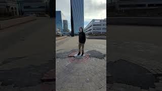 Checking out the Center of the Universe in Tulsa Oklahoma.