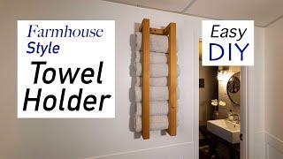 Super Simple Towel Rack DIY 4K