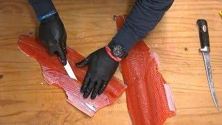 "How-To"  Salmon Fillet AND Removing Pin-Bones