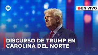  EN VIVO | TRUMP sigue su campaña en CAROLINA DEL NORTE