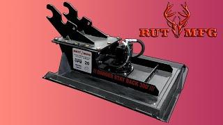 Rut MFG Excavator Brush Mower Cutter | Ultimate Excavator Attachment for Efficient Land Maintenance