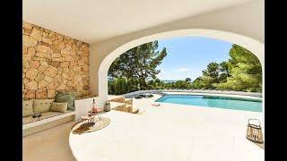 Exclusive newly renovated villa with sea and sunset views for sale near Cala Salada