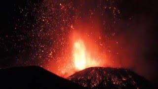 MT Etna Eruption 2015 Lightning Sicily, Italy Part 1