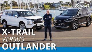 2023 Mitsubishi Outlander PHEV v Nissan X-TRAIL e-POWER Comparison | Electrified mid-size SUV battle