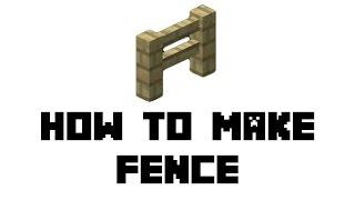 Minecraft: How to Make Fence