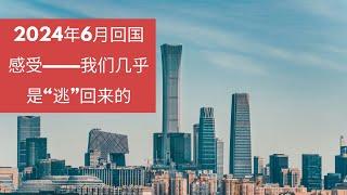 2024年6月回国感受——我们几乎是“逃”回来的