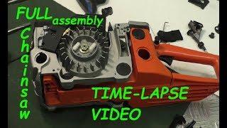 FULL assembly of chainsaw TIME-LAPSE VIDEO