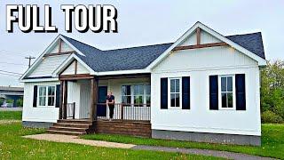 Inside Look! Touring a Craftsman Style PREFAB HOME!!