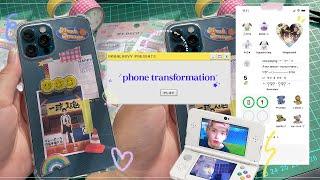 phone transformation | aesthetic ios14 layout, phone case, widget tutorial