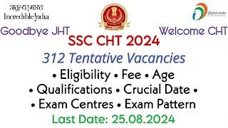 #SSCCHT2024 Notice (312 Vacancies)