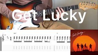 Daft Punk - Get Lucky (guitar cover with tabs & chords)