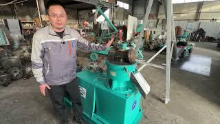 feed pellet machine TCF400 working video