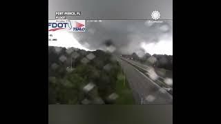 Florida DOT Cam Catches Tornado from Hurricane Milton