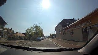 Driving through Allonzier la Caille, Haute-Savoie (Upper Savoy), France – onboard camera