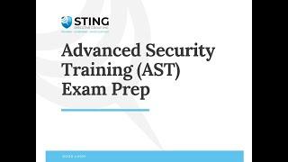 Advanced Security Training (AST) Exam Prep