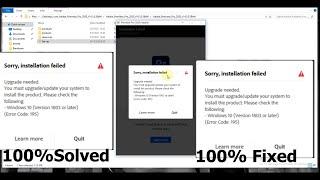 How to fix: Sorry, installation failed-(Error Code:195). All Adobe Premiere. English, 2023
