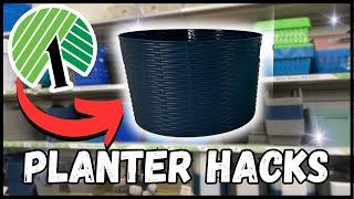 Dollar Tree Planter Hacks/Hacks Using Bins and Planters from Dollar Tree