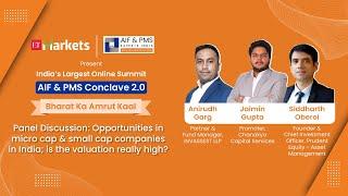 Panel Discussion: Opportunities In Micro Cap & Small Cap Companies In India | AIF & PMS Conclave 2.0