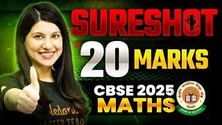 100+ MCQs To Get Sureshot 20 Marks In Maths | CBSE 2025 | Namrata Ma'am |  #cbseboard #cbsemaths