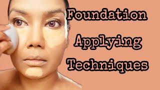 FOUNDATION APPLYING METHOD #lifestyleparadiseya #sinhalamakeupguru