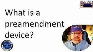 What is a preamendment device?