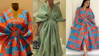 How to make a Kimono Bubu Dress with Pleated Waist & Exaggerated Puffy Sleeve Design