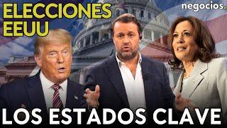 ELECCIONES EEUU: Estos son los estados clave donde se libra la gran batalla final Trump-Kamala