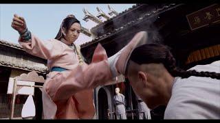 Kung Fu Movie! A martial arts master underestimates a female opponent and is instantly defeated!